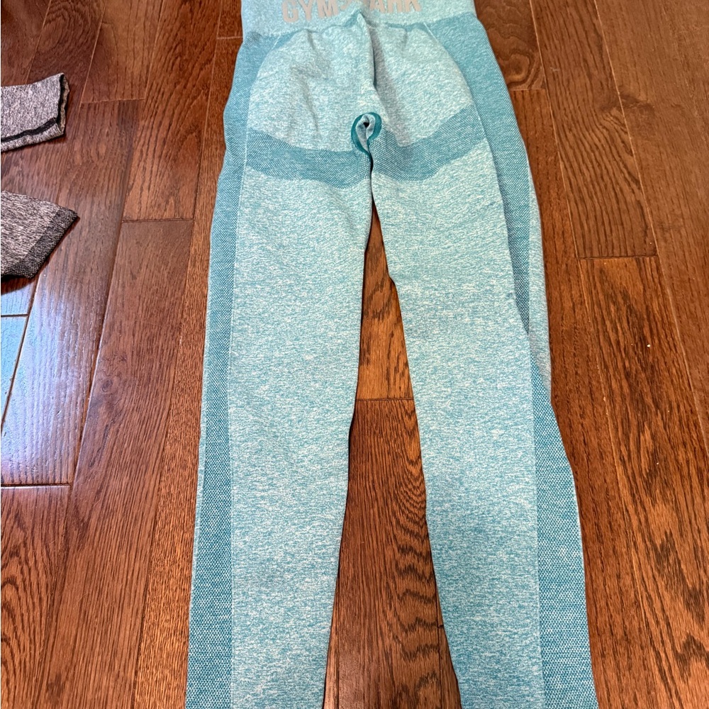 Gymshark Leggings Trio- Light Blue, Black, 3 untagged size small leggings! - Picture 5 of 10